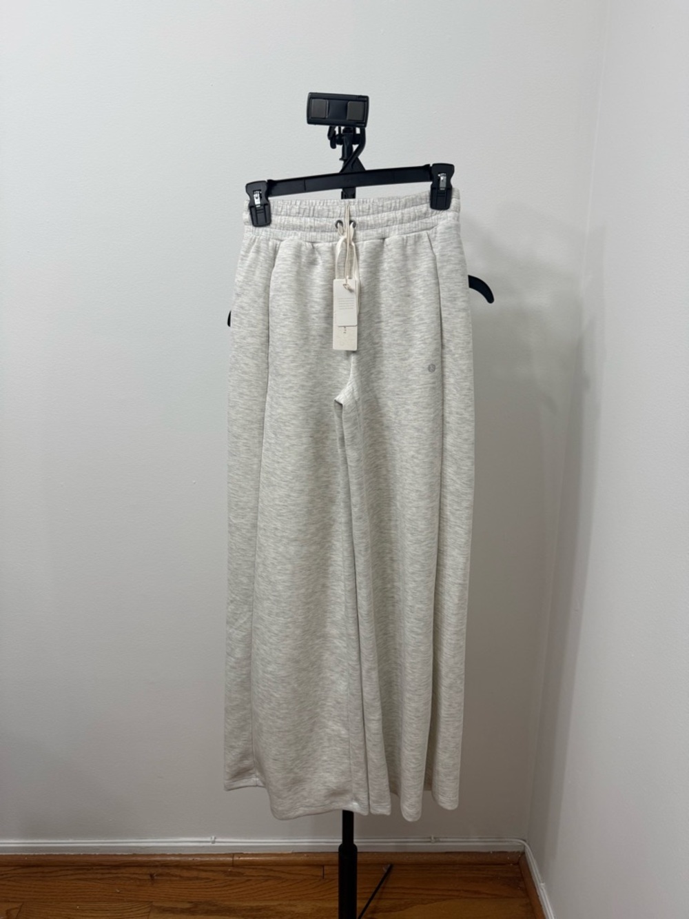 Altar'd State Wide-Leg Joggers in Off-White - Picture 4 of 6
